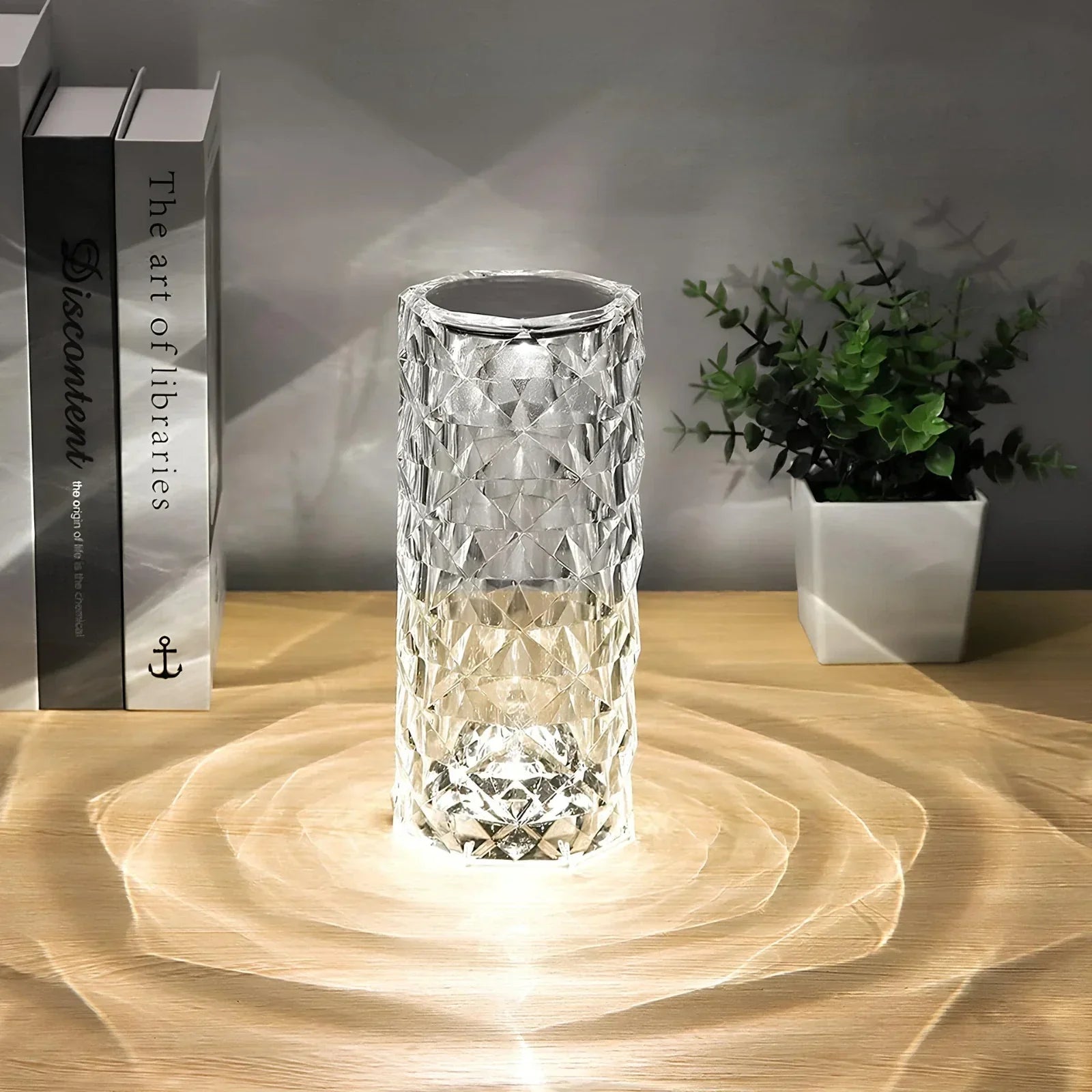 Crystal Table Lamp with Touch Control - Aurora