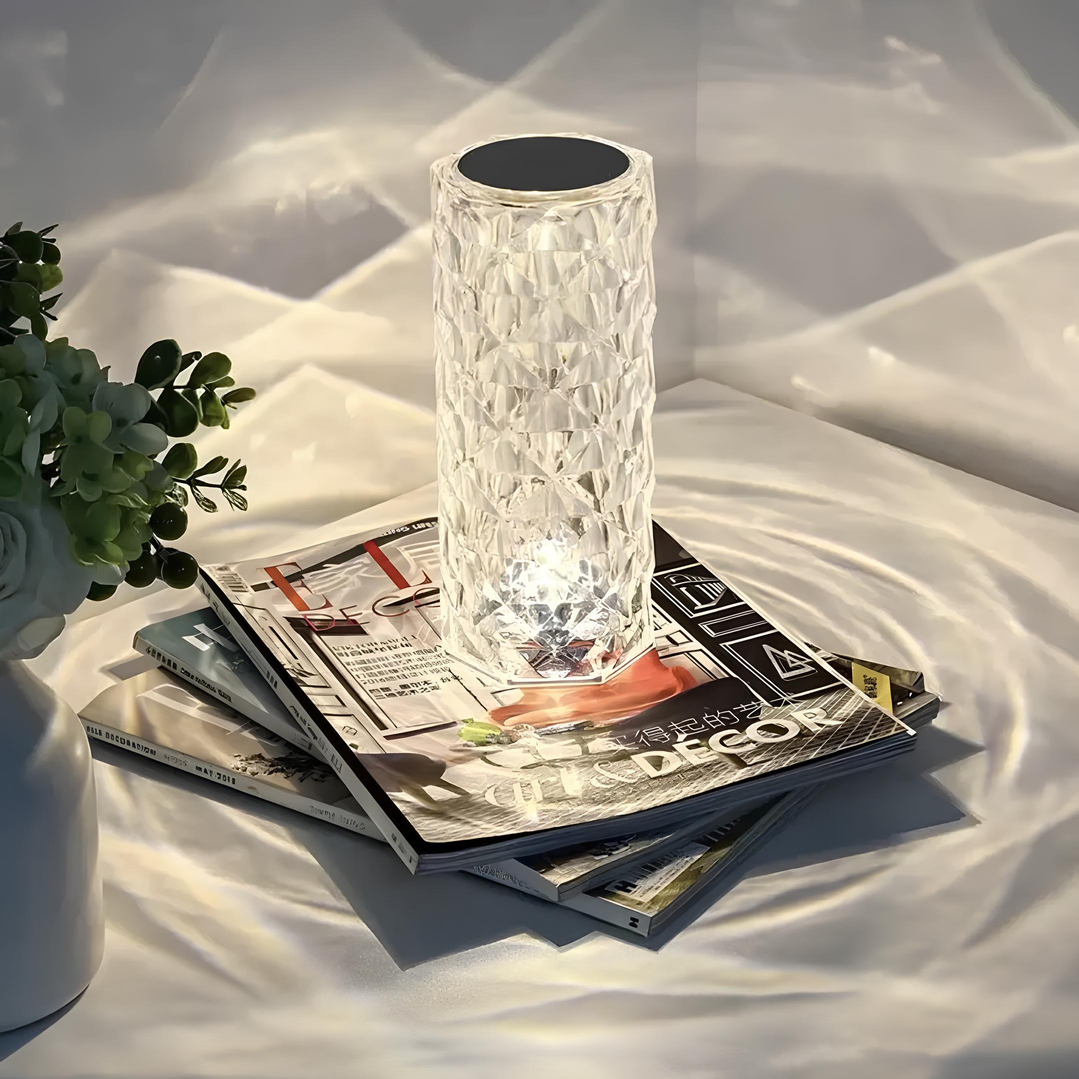 Crystal Table Lamp with Touch Control - Aurora