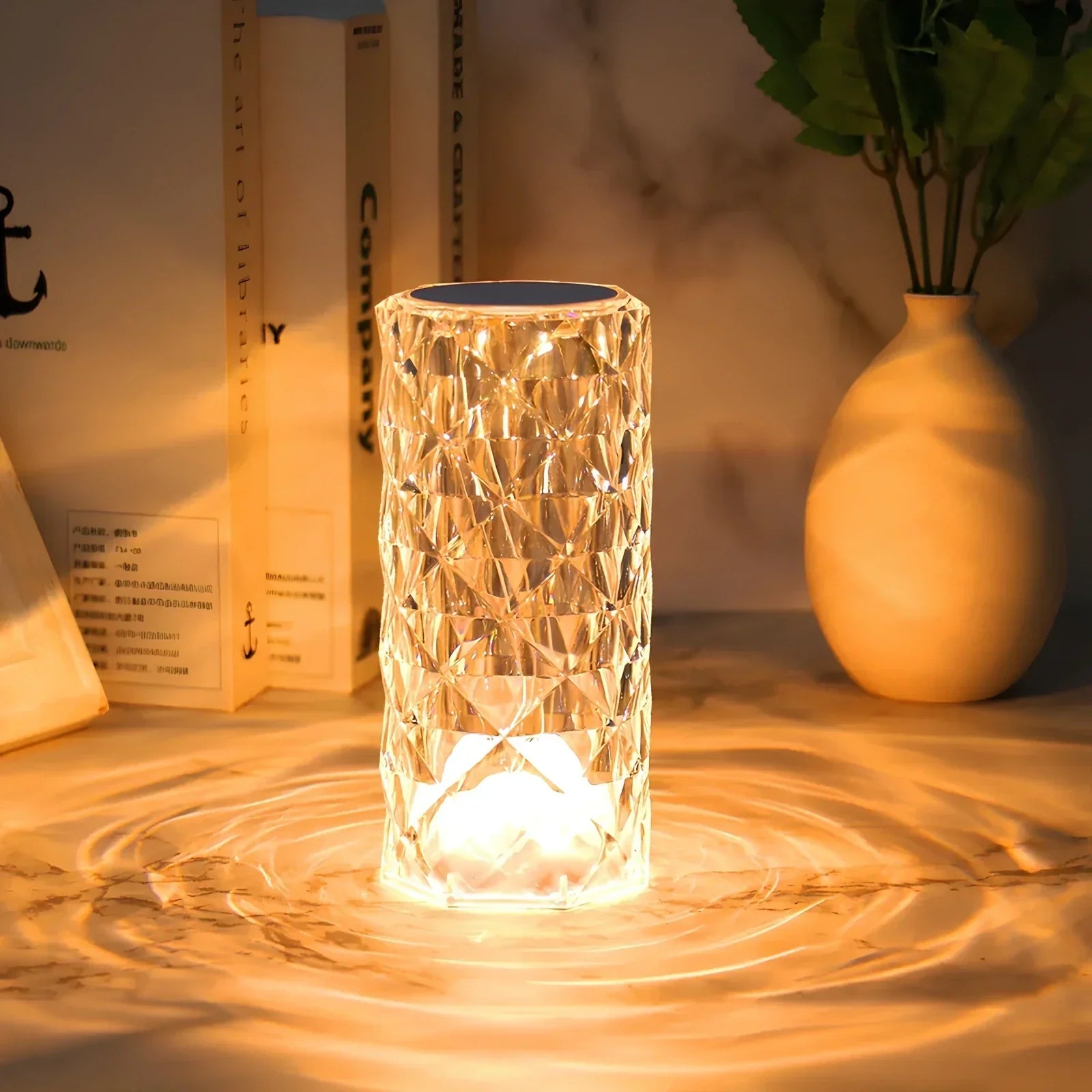 Crystal Table Lamp with Touch Control - Aurora