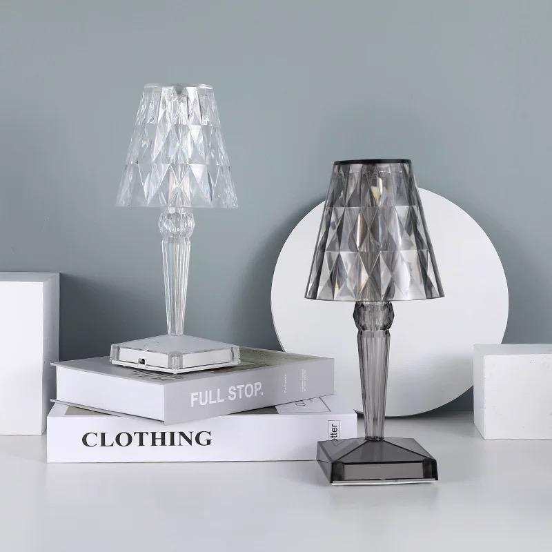 Crystal Table Lamp with Touch Control - LumeCrystal