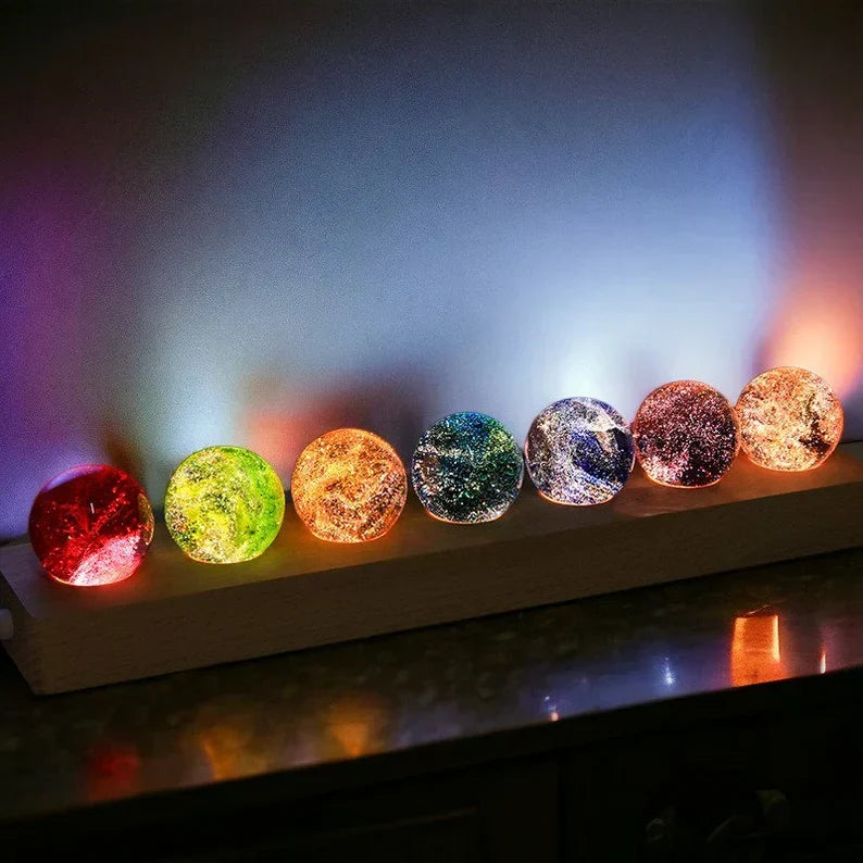 Glowing Cosmic Crystals - AstroGlow Orbs