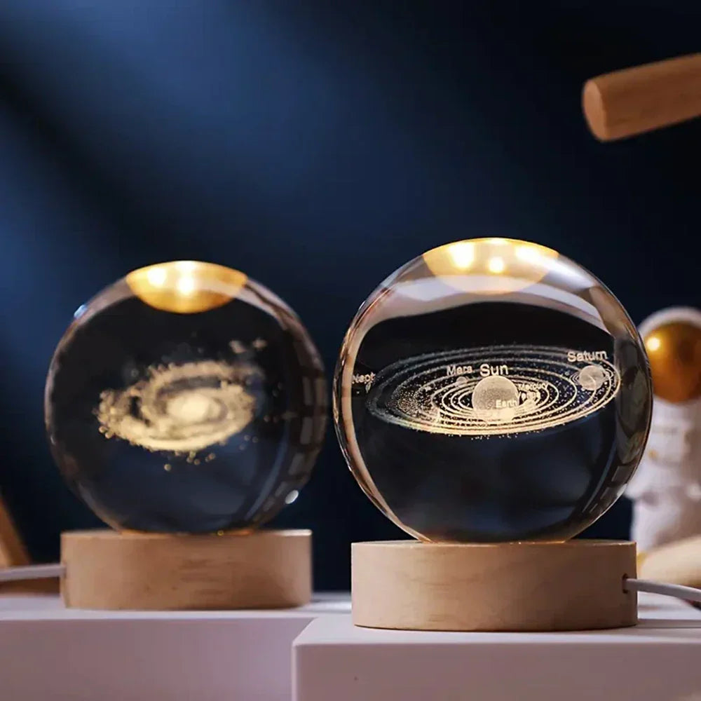 3D-Engraved Crystal Ball - Celestia