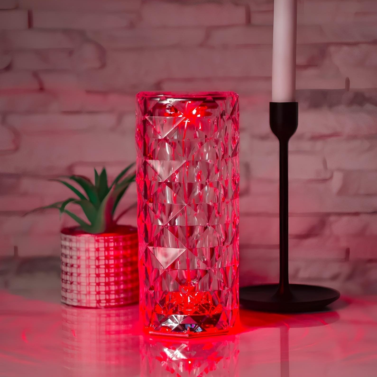 Crystal Table Lamp with Touch Control - Aurora
