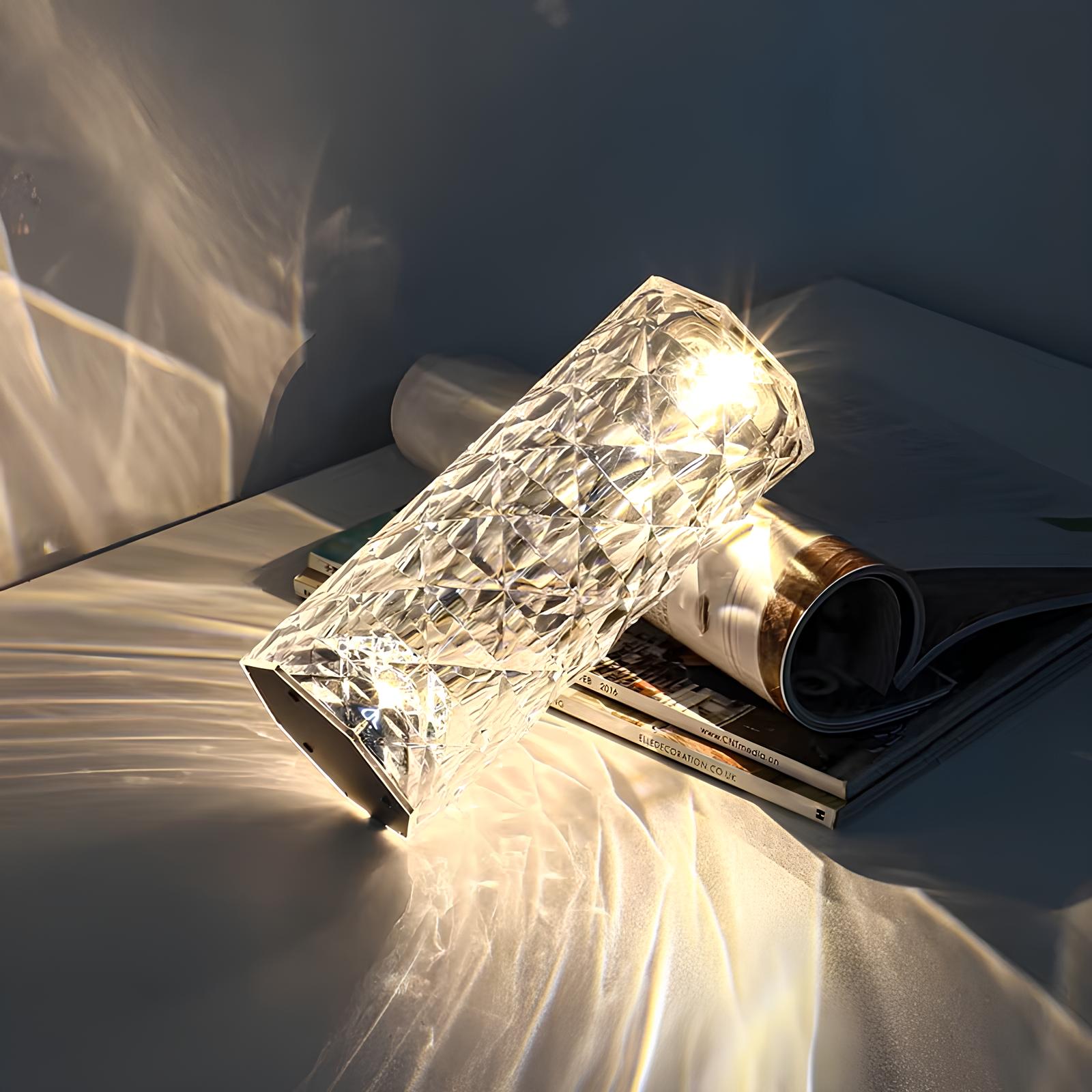Crystal Table Lamp with Touch Control - Aurora