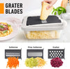 10-in-1 Vegetable Slicer with 8 Blades – Quick Cutting, Chopping, and Grating!