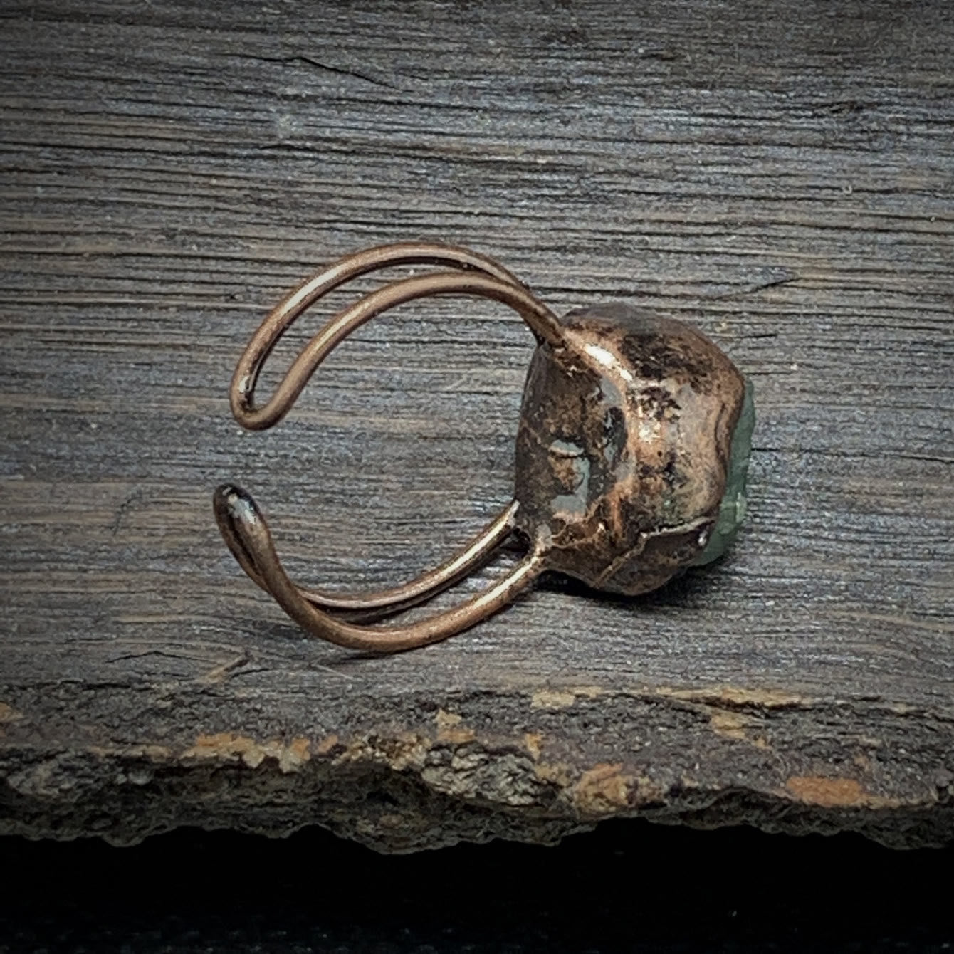 Natural Raw Stone Birth Ring – Selina