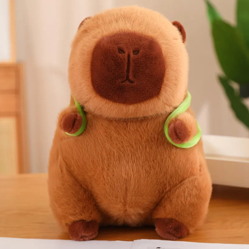 Cuddly Capybara with Turtle Backpack – TurtleBuddy