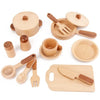 Wooden Kitchen Toy with Log Design for Role Play & Learning Fun