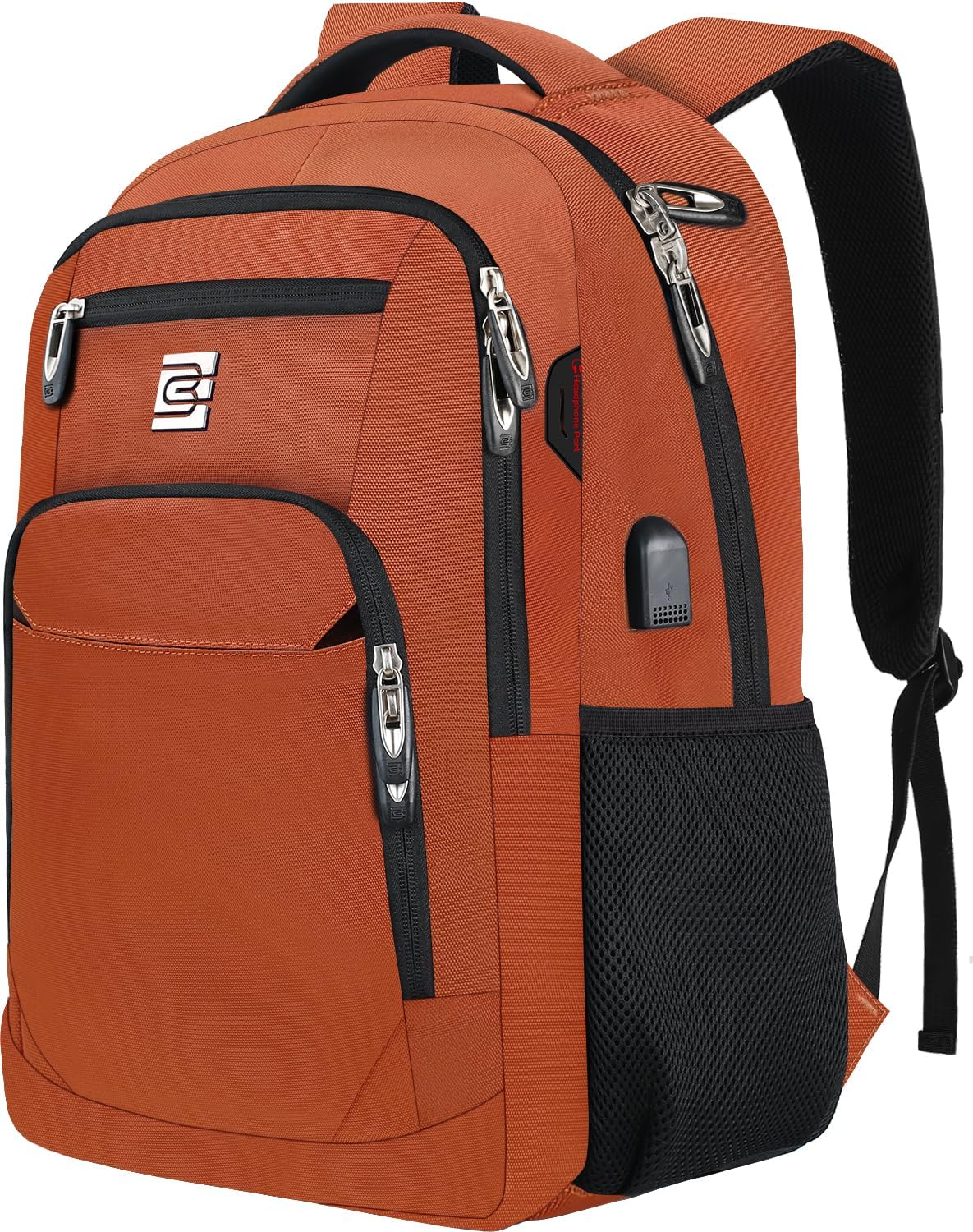 Dunne anti-theft laptop backpack with USB charging port
