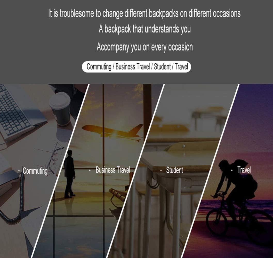 Slim Waterproof Laptop Backpack with USB Port