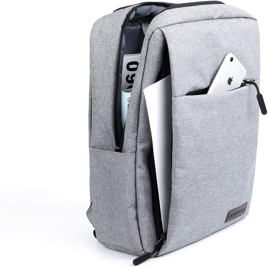 Slim Waterproof Laptop Backpack with USB Port