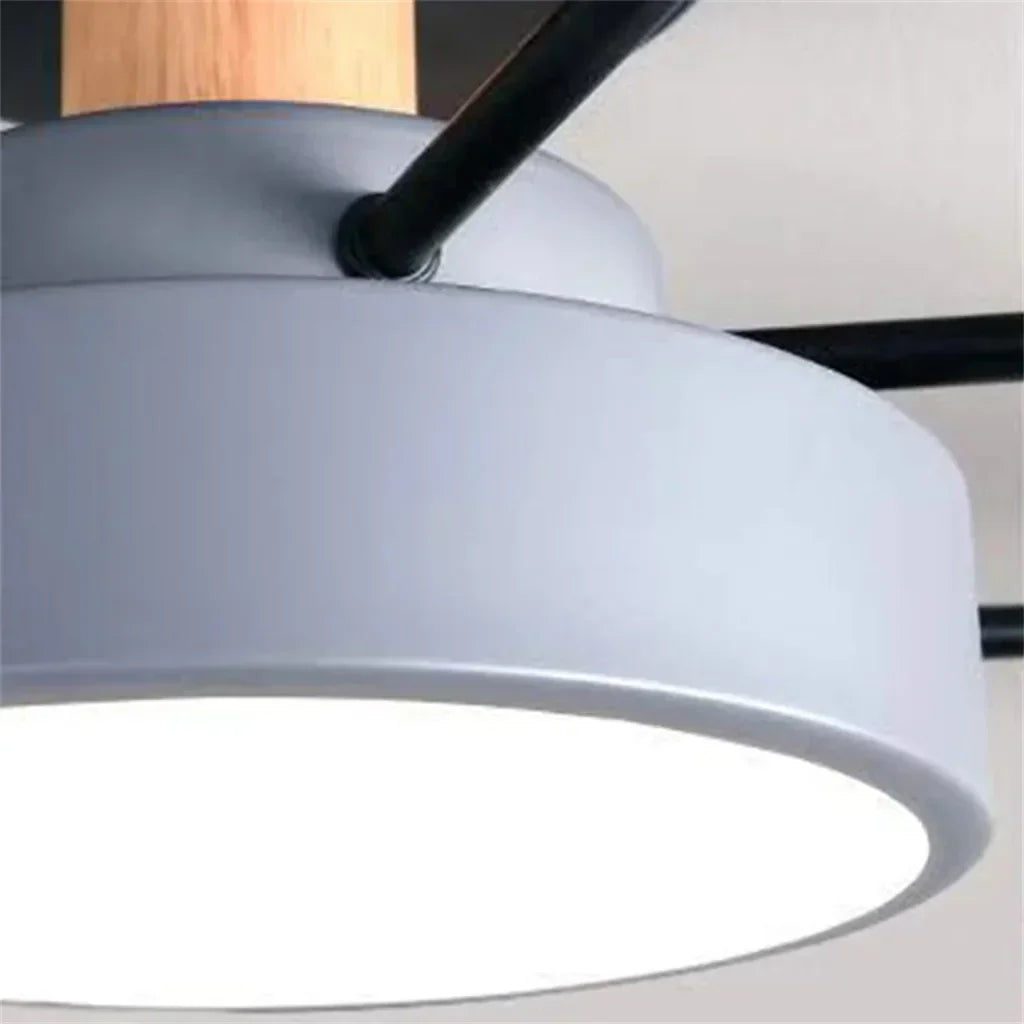 LED Ceiling Light - Modern Design | Wood & Metal