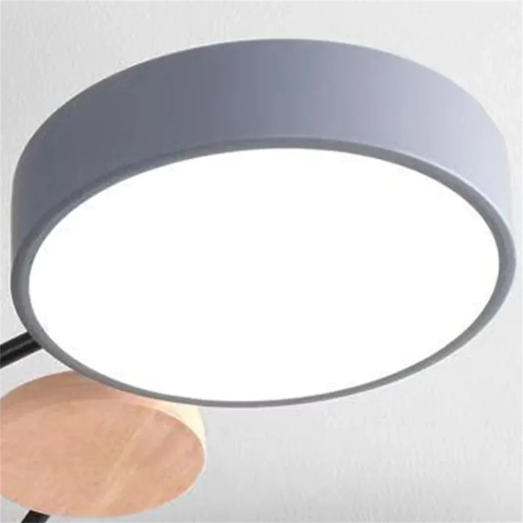 LED Ceiling Light - Modern Design | Wood & Metal