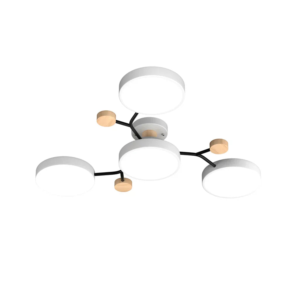 LED Ceiling Light - Modern Design | Wood & Metal