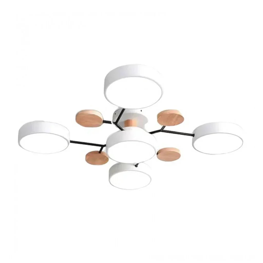 LED Ceiling Light - Modern Design | Wood & Metal