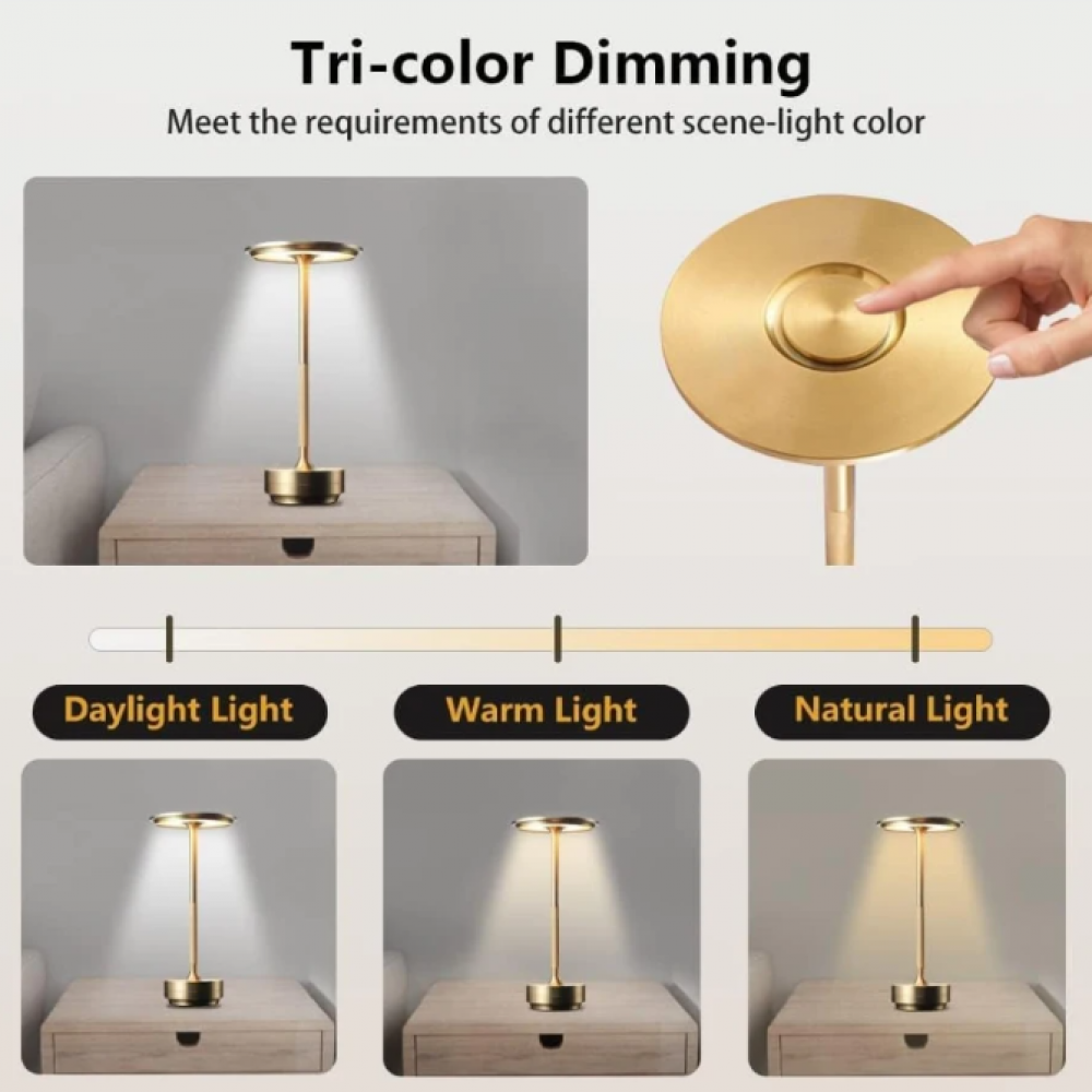 ClarityGlow Luxury Edition | Wireless LED Table Lamp