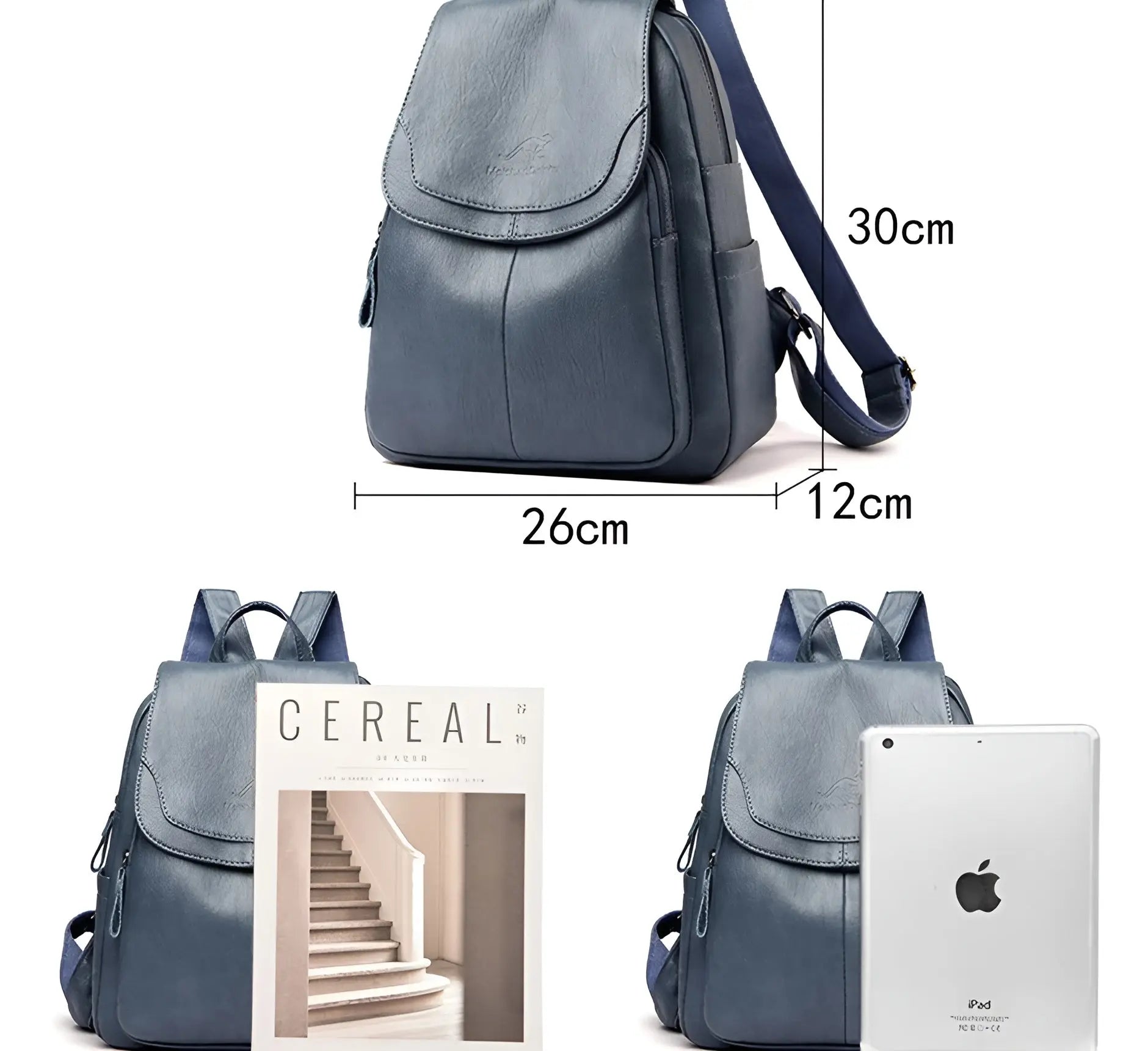 Vintage Leather Women's Rucksack – Isabella