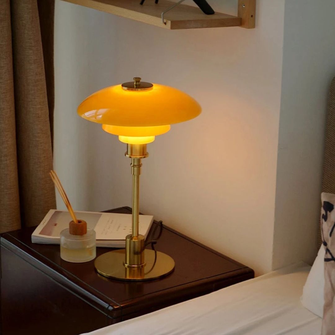 Lena Designer Nordic Table Lamp | Glass | LED | Scandinavian