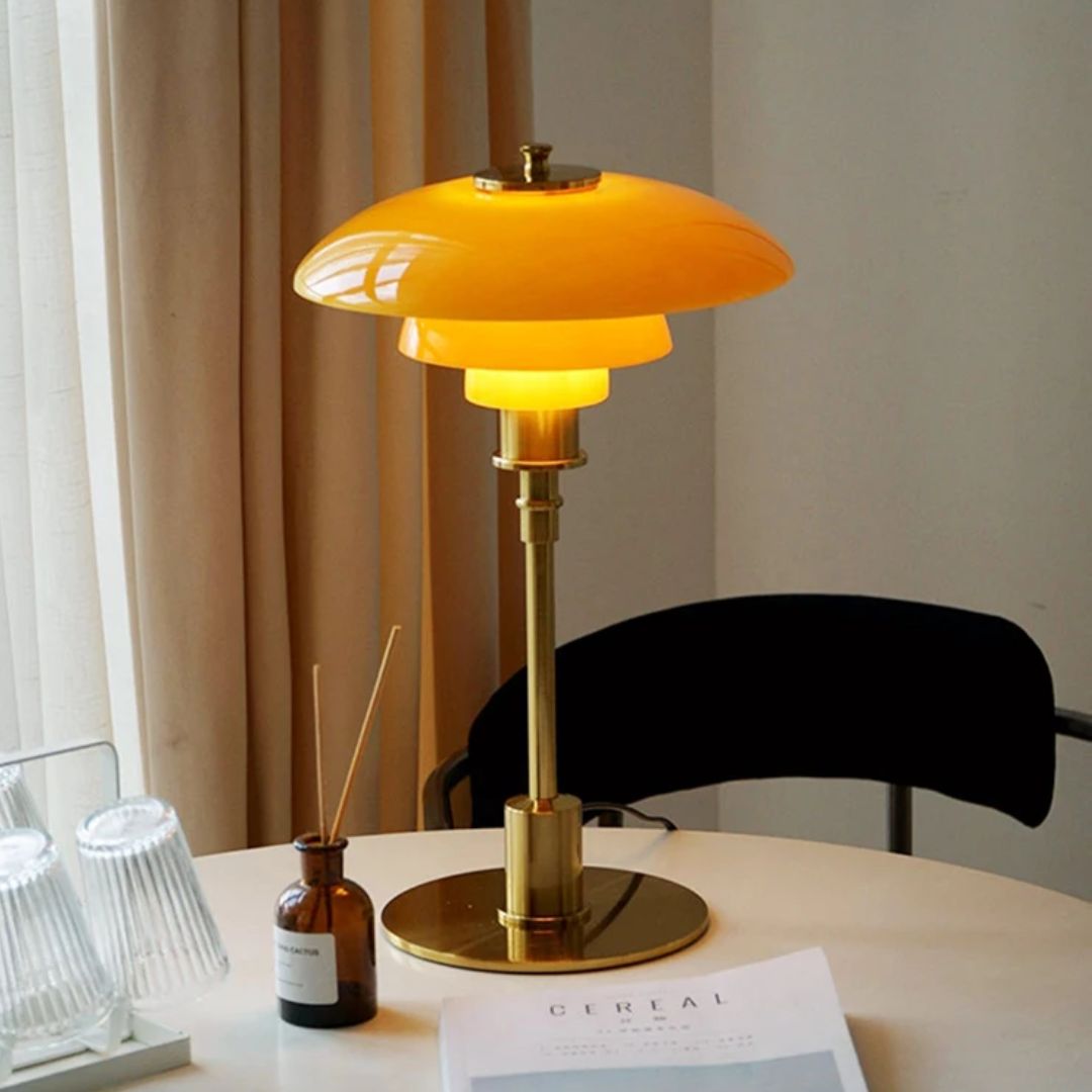 Lena Designer Nordic Table Lamp | Glass | LED | Scandinavian