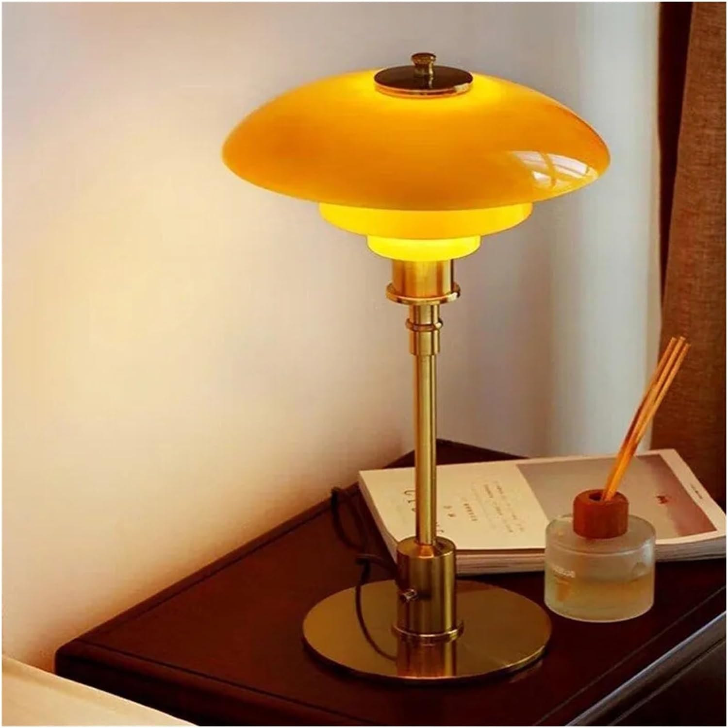 Lena Designer Nordic Table Lamp | Glass | LED | Scandinavian