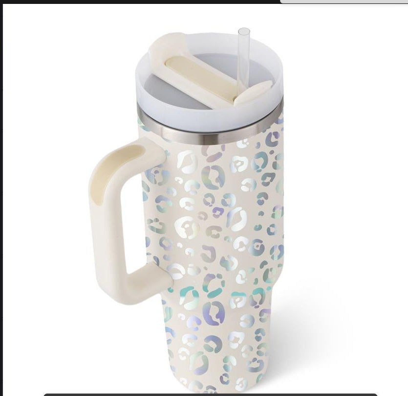 Insulating Mug with Handle and Straw - ChillMate