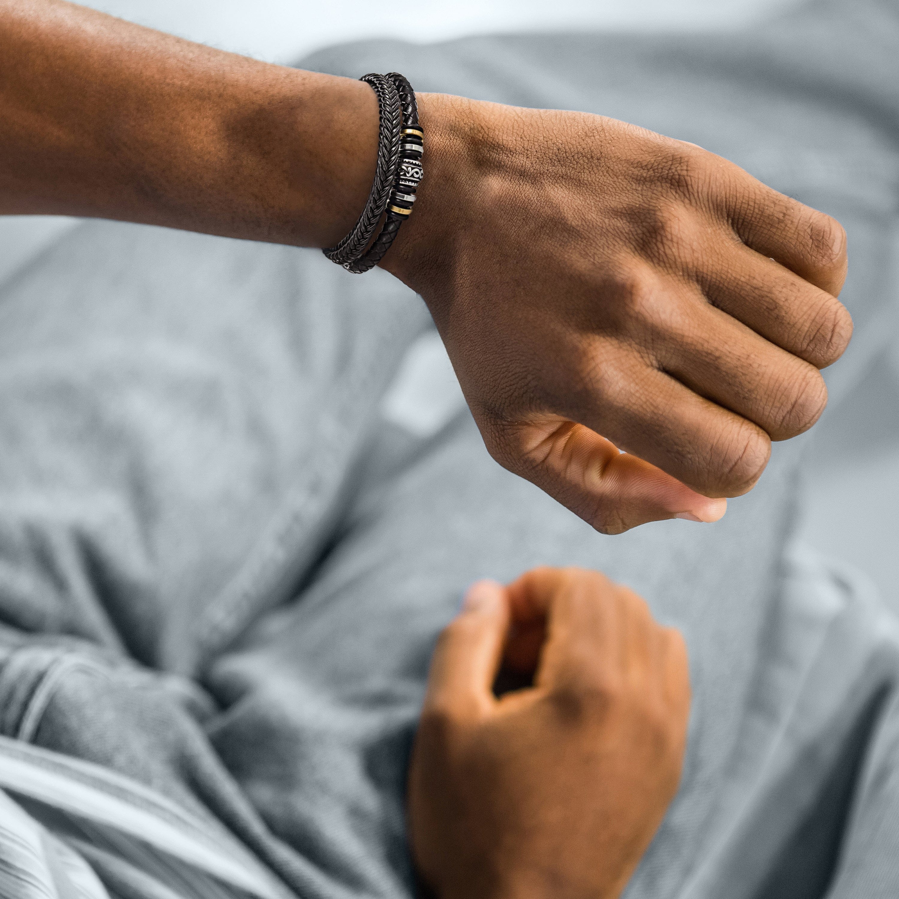 Leather Bracelet for Son - Engraving 'Love You Forever'