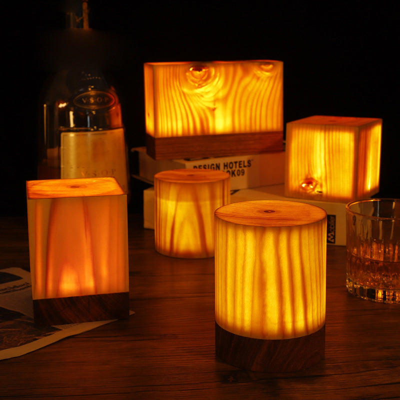 Stylish LED Table Lamp – WoodGlow