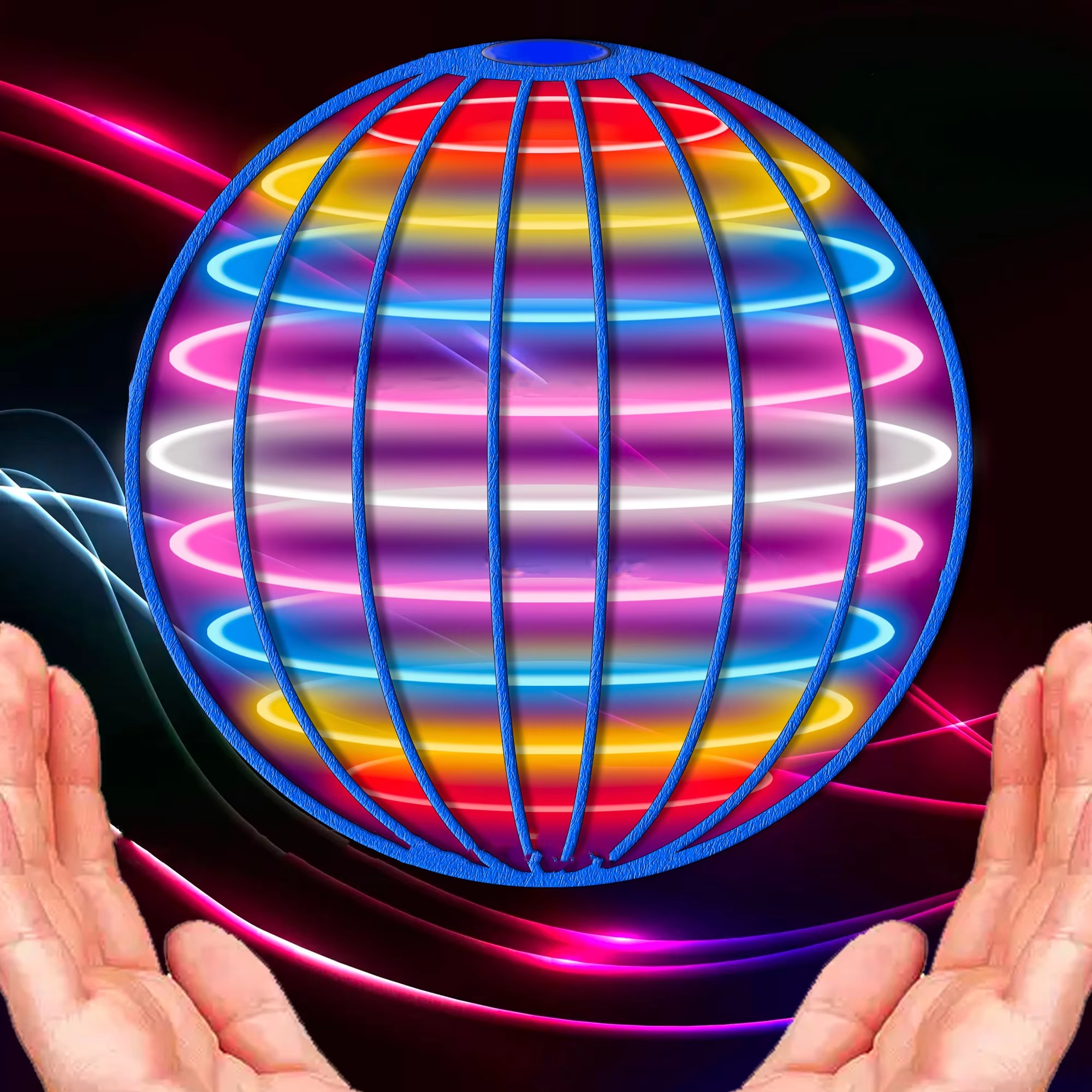 Magical Flying Ball with LED Lighting - Boomerang Drone Toy for Kids