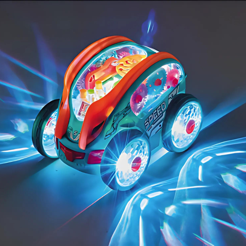 LED Car with Music and Movement – SpeedySpark