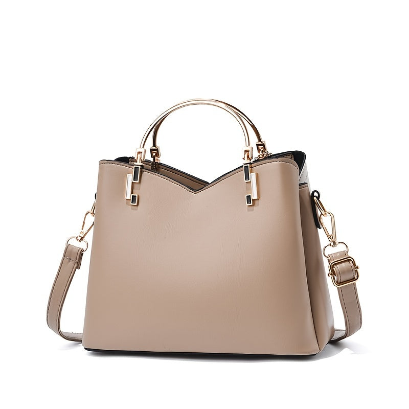 Luxury Leather Handbag – Stylish | Colour Block Design