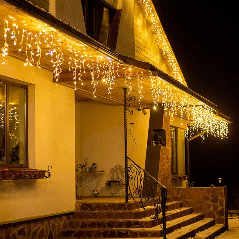 Atmospheric Icicle Lighting – FrostGlow