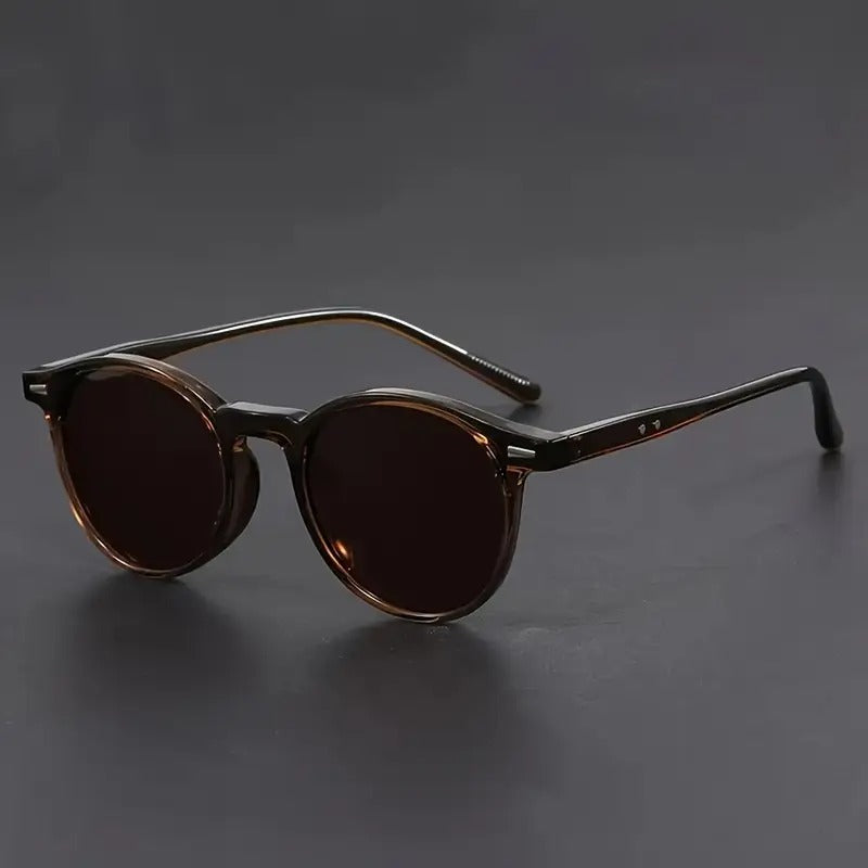 Men's Sunglasses | Lightweight Retro Round Frame | Tortoiseshell
