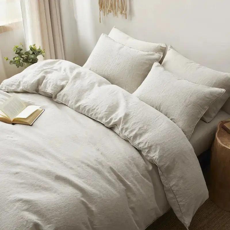 Linen Duvet Cover - Lightweight and Breathable