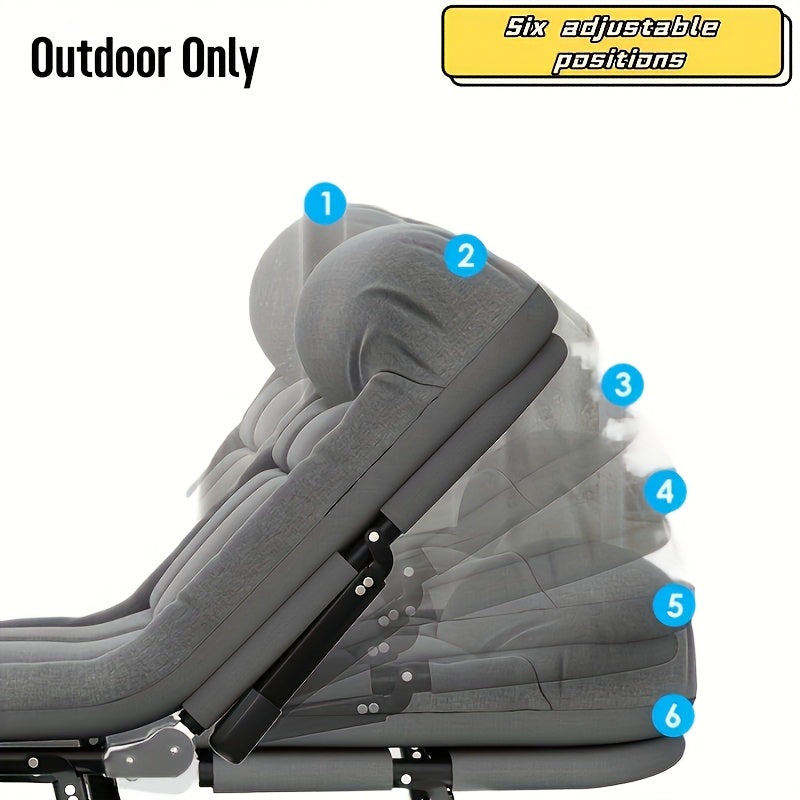 Foldable Camping Bed - Lightweight Aluminium & Stainless Steel