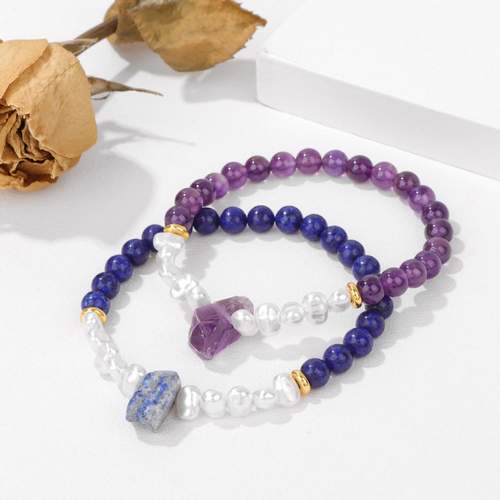 Natural Crystal Bead Bracelet – Eline