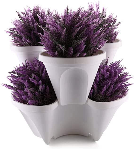 Space-Saving Stackable Plant Pots - StrawberryStack