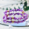 Stylish Bracelet Made of Natural Stones and Crystal Beads - Celine