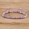 Braided Bracelet with 2.4 mm Natural Stone Beads – Seraphina