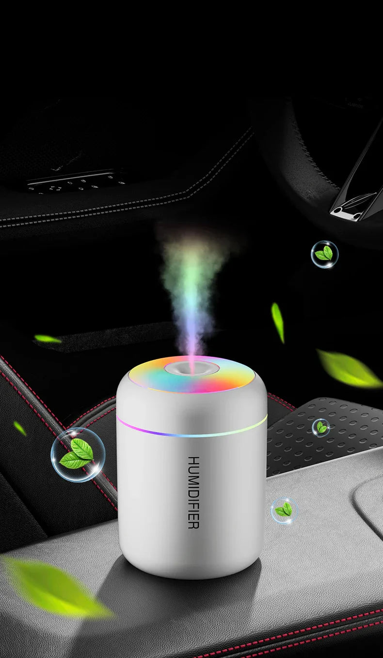 Mini Humidifier with Aromatherapy - USB Powered - Perfect for Car and Bedroom