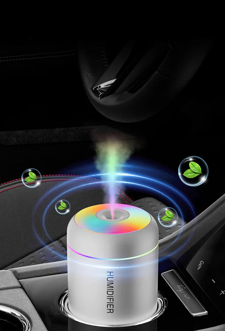 Mini Humidifier with Aromatherapy - USB Powered - Perfect for Car and Bedroom
