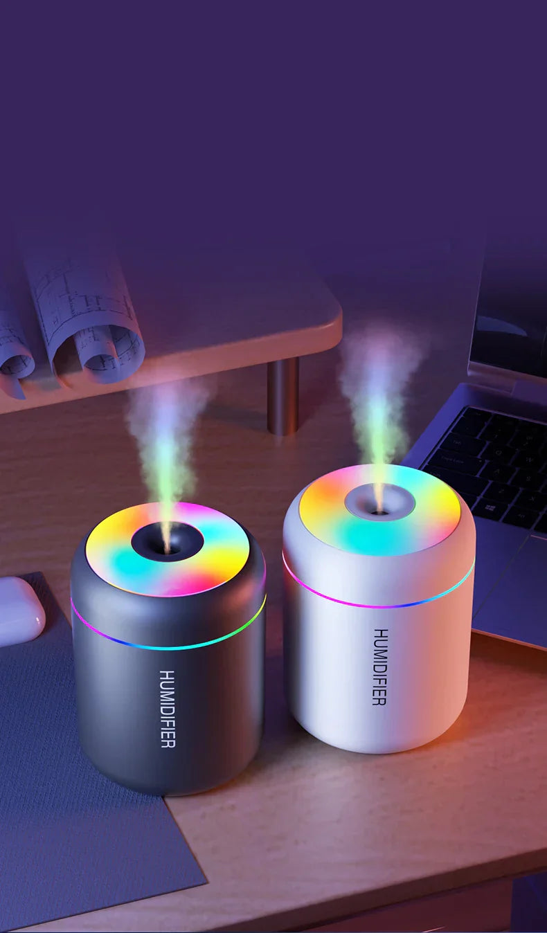 Mini Humidifier with Aromatherapy - USB Powered - Perfect for Car and Bedroom