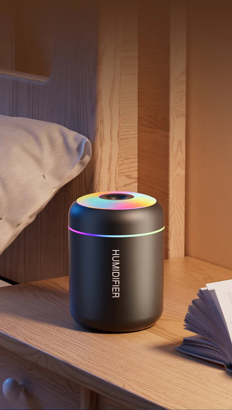 Mini Humidifier with Aromatherapy - USB Powered - Perfect for Car and Bedroom