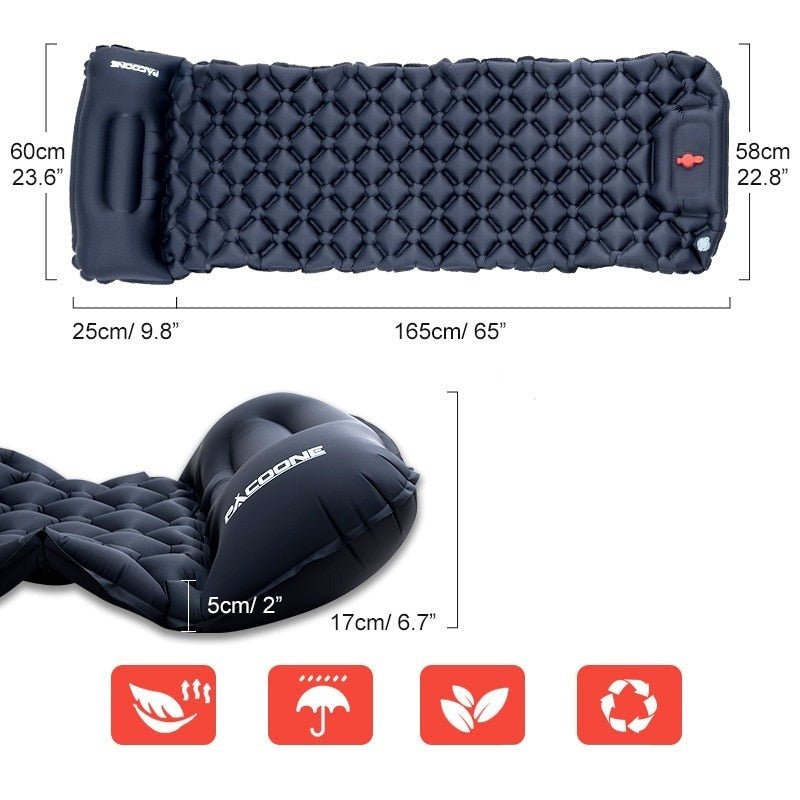 Ultralight Waterproof Sleeping Mat with Integrated Pump – AirRest