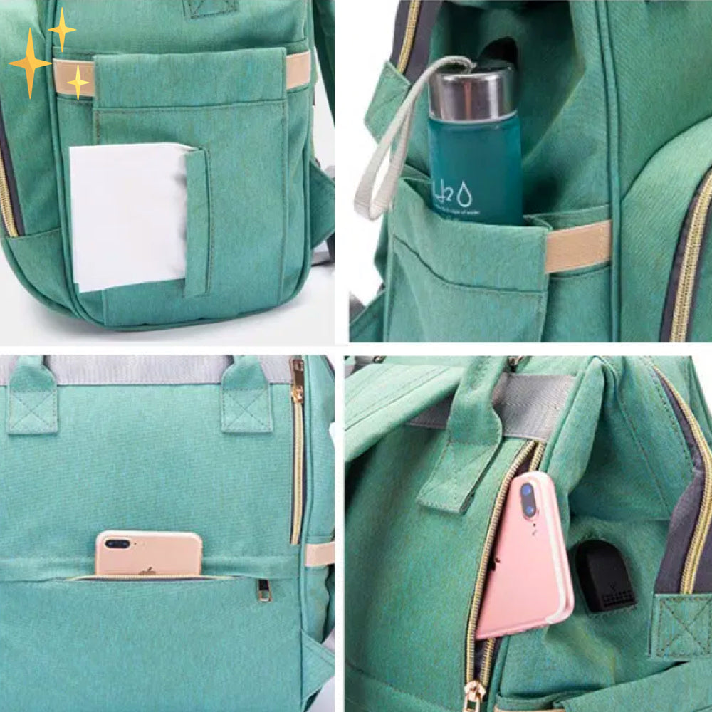 Stylish Changing Backpack with USB Charger – ParentPack