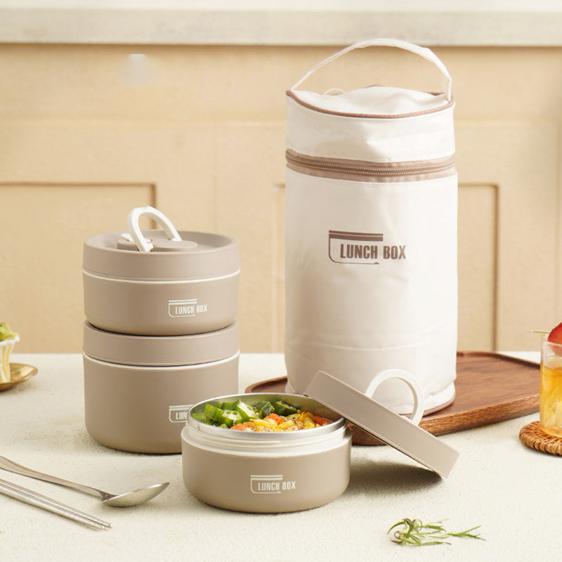 Multi-layer Insulated Lunchbox with FREE Carry Bag - ThermoBox