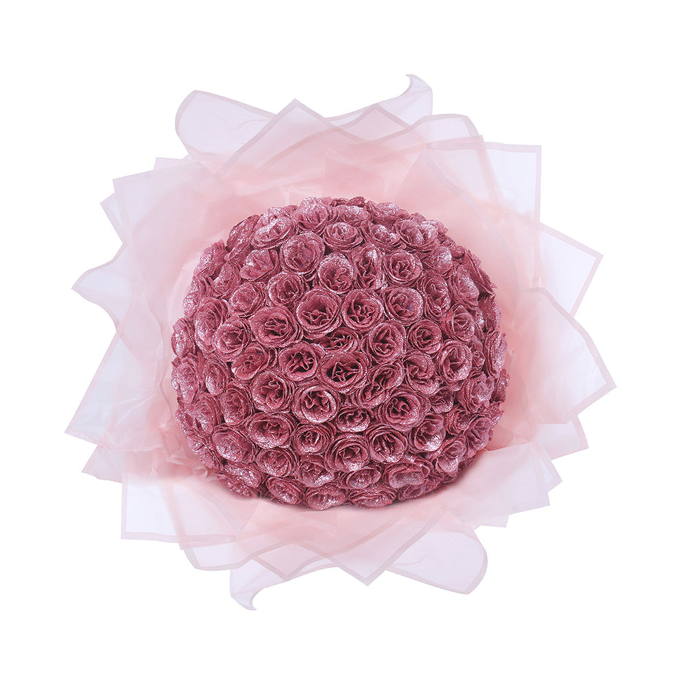 Luxury Glitter Rose Bouquet - Forever Blooming