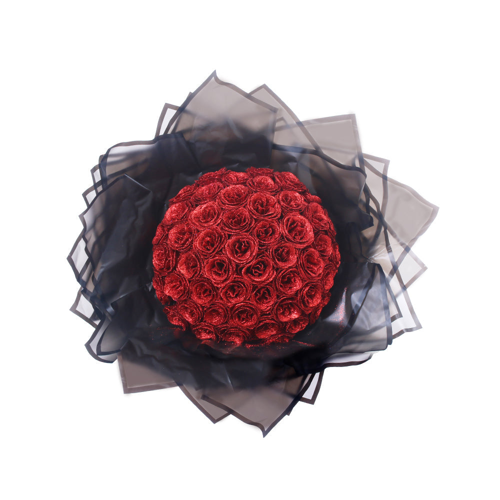 Luxury Glitter Rose Bouquet - Forever Blooming