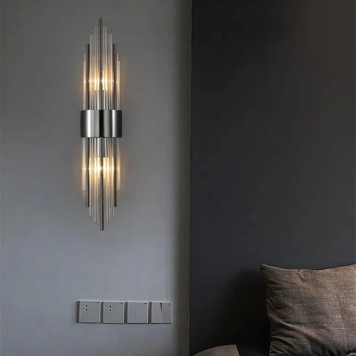 Crystal LED Wall Lamp - Luxe Gold Finish