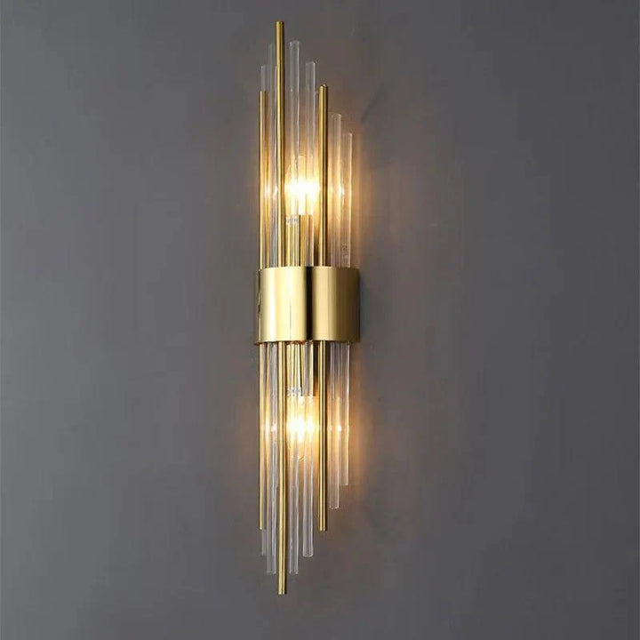 Crystal LED Wall Lamp - Luxe Gold Finish