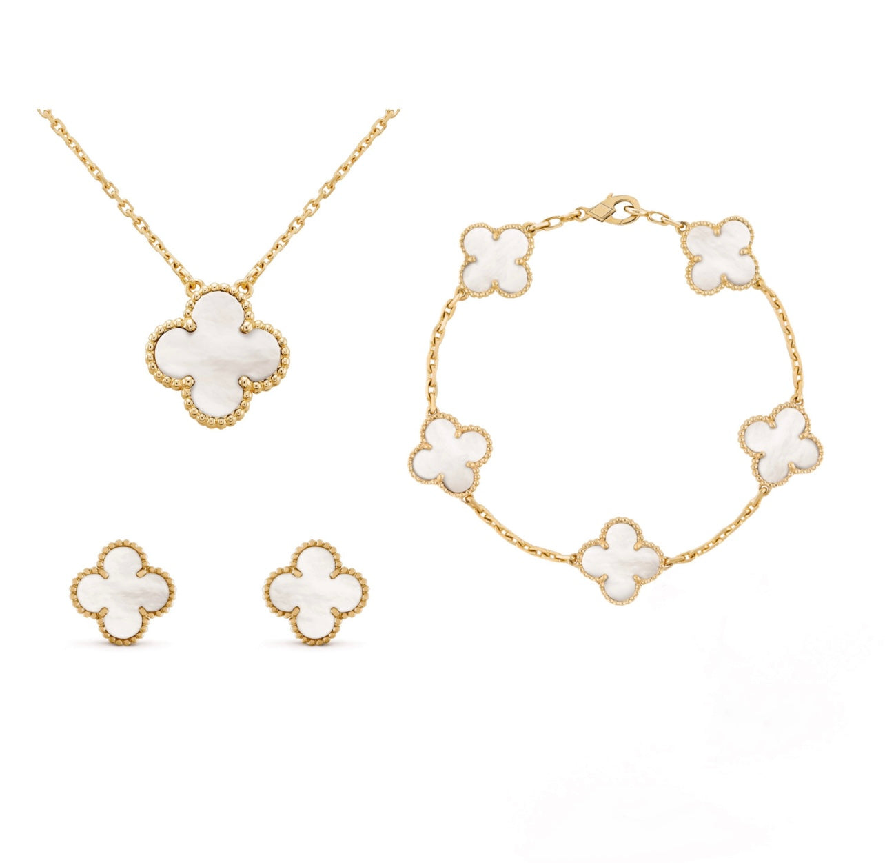 Jewellery Set | Luxe Clover Design - Timeless Elegance